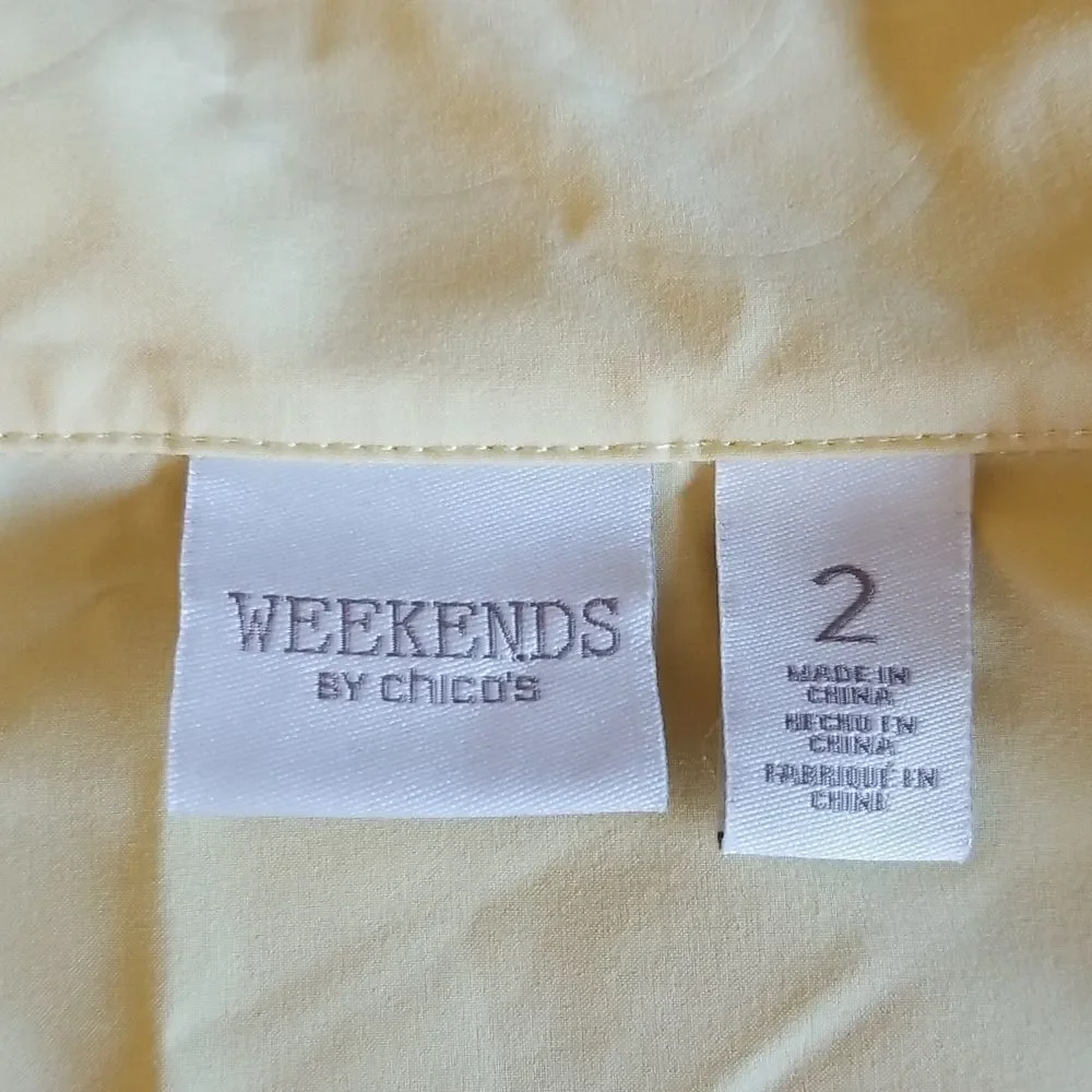 Chico's Sporty Chic Y2K Preppy Athletic Vest Coastal Nautical Vibes Size Large‎